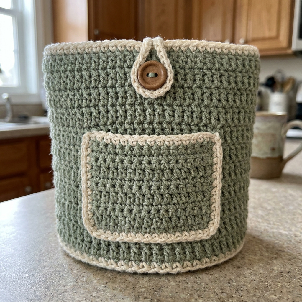 Crochet Tea Cozy With Tea Bag Pocket (The Steep Pocket)