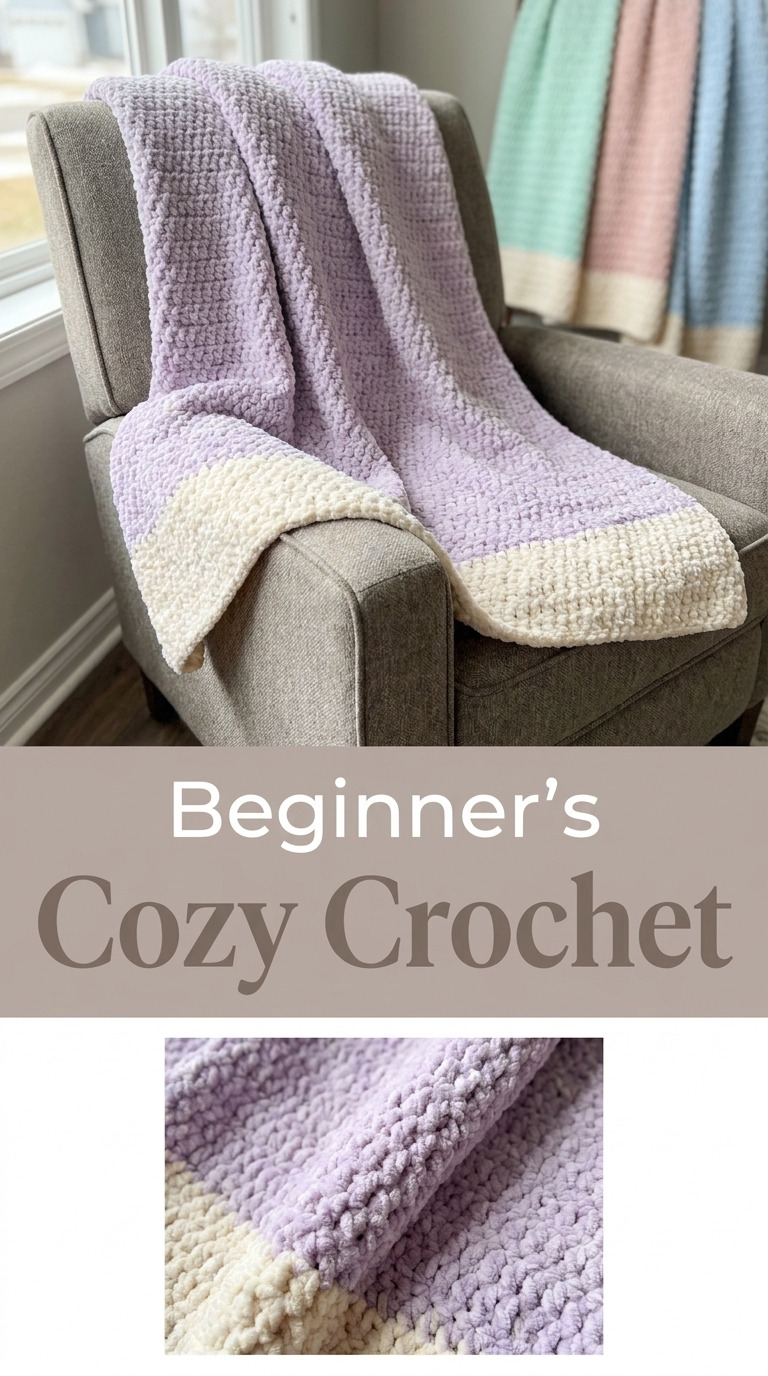 Free Chunky Crochet Blanket Pattern for Beginners in One Weekend